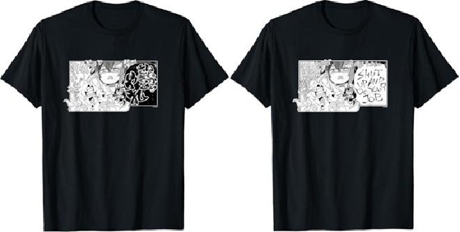 Ookami Mio "Yamato Phantasia" T-shirts, Japanese and English Text.